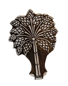 Stempel Stempelkissen Holz Baum Von -leben Palmen Basteln Indianer Rajasthan # - Picture 1 of 1
