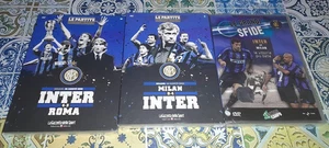 BOX+8 dvd nuovi+cover LEGGENDA INTER 2010 TRIPLETE+3 DVD MILAN/ROMA/DERBY MILAN - Foto 1 di 15