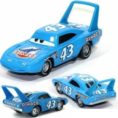 New Disney Pixar Cars No.43 Dinoco The King 1:55 Diecast Model Car Toy Kid Loose - Image 1 of 4
