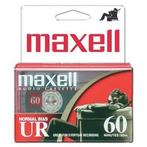 Maxell 109024 UR-60 2PK Normal Bias Audio Cassettes 60 Minutes With (US IMPORT) - Afbeelding 1 van 8