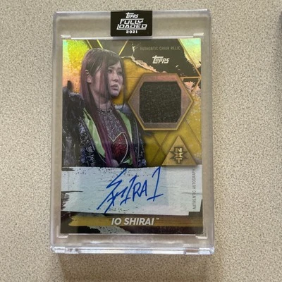 2021 Topps WWE Fully Loaded Io Shirai Iyo Sky Autograph Metal Chair Relic/75 - Image 1 of 4