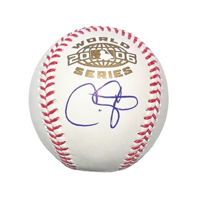 Chris Carpenter Cardenales de San Luis Autografiado Serie Mundial 2006 Béisbol JSA Foto 1 de 2
