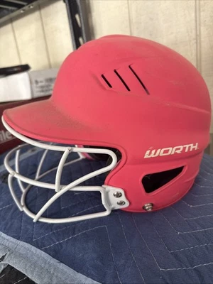 Worth Niñas Rosa Juvenil Casco de Bateo T-Ball Softbol Béisbol  Foto 1 de 4