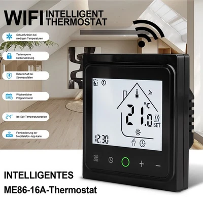 WiFi Raumthermostat Thermostat Digital Fußbodenheizung Touch Heizungsthermostat - Bild 1 von 4