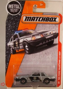 MATCHBOX #66 '93 Ford Mustang LX SSP police car, 2016 issue (IMPERFECT PACKAGE) - Picture 1 of 4