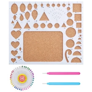 1 Set of Paper Quilling Template Board Quilling Mould with 2pcs Quilling Slot... - Picture 1 of 7
