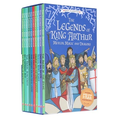 The Legends Of King Arthur 10 Books Box Set By Tracey Mayhew-Ages 7-9- Paperback - Image 1 of 4