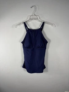 Lands’ End Womens Tankini Top Size 6L Swim Bathing Suit Blue - Picture 1 of 9