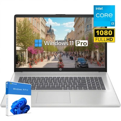 2025 HP 17.3"Laptop computer Win11Pro Intel core-i3-N305 Notebook 32GB RAM 1TB - Image 1 of 4