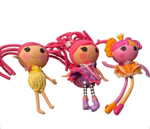 Bambola Lalaloopsy lotto 3 confetti vestito carnevale rosa capelli sciocchi e principessa noce moscata - Foto 1 di 16