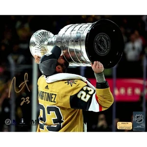 Alec Martinez Autografata Las Vegas Golden Knights 8x10 foto COA IGM Stanley Cup - Foto 1 di 3
