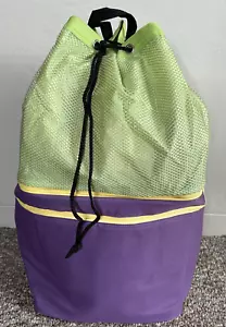 Tupperware Raffrescatore Picnic Isolato con Cinghie Zaino Viola e Verde NUOVO VINTAGE - Foto 1 di 16