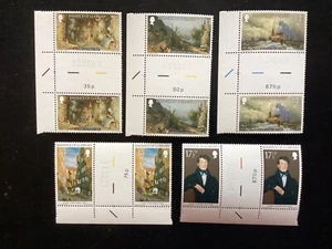 GUERNSEY 1980 Pierre Le Lievre - Juego de pares de canaletas de valor MNH (A412) - Imagen 1 de 2