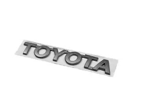 TOYOTA HILUX BADGE TOYOTA DARK GREY ROGUE RUGGED X NEW GENUINE STICK ON - Picture 1 of 6