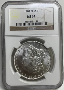 1904-O Morgan Silber Dollar NGC MS64 - Bild 1 von 3