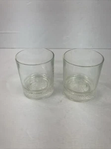 2er Set CROWN ROYAL rund glatt schwere Basis Felsen Cocktailbrille Whiskey - Bild 1 von 14