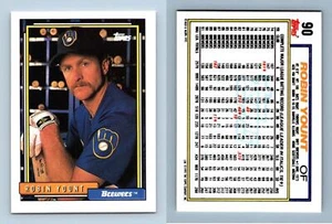 Robin Yount - Brewers #90 Topps 1992 Baseball Trading Card - Picture 1 of 1