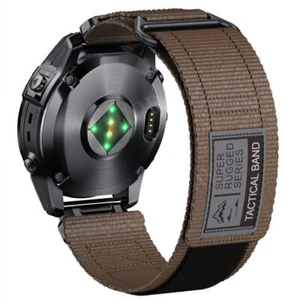 Nylon Strap for Garmin Fenix 7X 6X Pro 5X Plus 3 3HR Epix Pro 51mm Band Sports - Picture 1 of 54