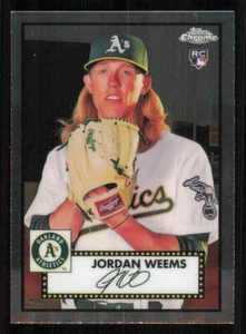 2021 Topps Chrome Platinum #139 Jordan Weems RC - Picture 1 of 2