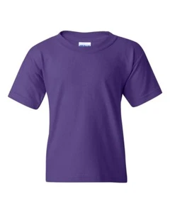 Gildan Youth Heavy Cotton Tee Crew Round Neck Plain Solid T-Shirt 5000B - Picture 1 of 44