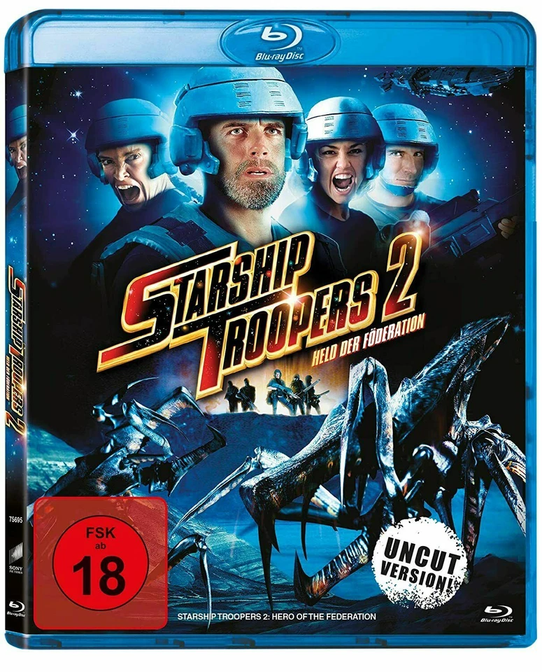 STARSHIP TROOPERS 2 - HERO OF THE FEDERATION *2004* NEW Region B Blu Ray - Image 1 of 1