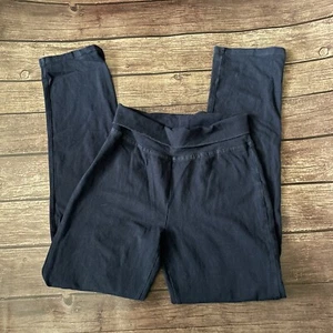 Girl’s The Children’s Place Navy Blue Fold Over Waist Yoga Pants L 10/12 - Picture 1 of 4