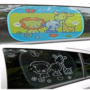 Clippasafe 2 Pack Fun Sun Shade Maker Baby Car Safety Glare Ray Parasol Screen - Picture 1 of 3