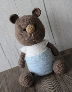 Amigurumi Puppe Teddybär Mascha Geschenk Geburtstag - Bild 1 von 4