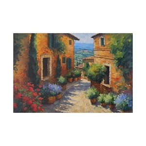 Montepulciano Italy Impressionist landscape Print Italian picture wall art - Picture 1 of 13