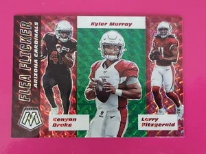2020 Panini Mosaic Flea Flicker Drake Murray Fitzgerald Cardinals Green Mosaic - Bild 1 von 2