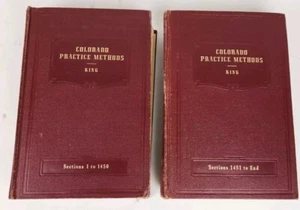 Colorado Practice Methods Vol. 1 & 2 Edward King 1956 West Verlagsrecht - Bild 1 von 20