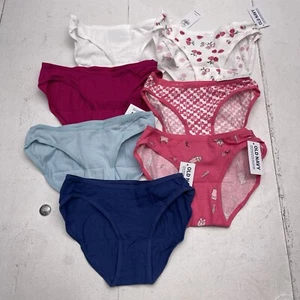 Old Navy 7 Pack Multicolored Bikini Underwear Youth Girls Size Small New - Picture 1 of 6