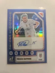 Serie Donruss Soccer Signature 2023-24 autógrafo Megan Rapinoe #SSMR azul 64/99 - Imagen 1 de 2