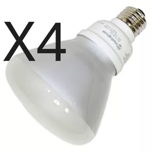 (4) Westinghouse R30 Flood Bulb Bright White 3500K 15W (repl 60W) CFL Screw Base - Picture 1 of 5