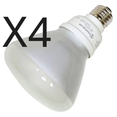 (4) Westinghouse R30 Flood Bulb Bright White 3500K 15W (repl 60W) CFL Screw Base - Image 1 of 4