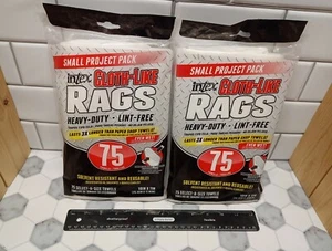 Two (2) Packs Intex Cloth-Like RAGS Heavy-Duty& Lint-Free, 75 CT Select-A-Size - Picture 1 of 7