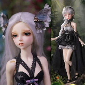 BJD Muñeca 1/4 Hada Niña Bola de Resina Ojos Articulados Maquillaje Cabello Ropa Juguete JUEGO COMPLETO - Imagen 1 de 22