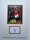 Ashley Young Manchester United Hand Signed Photo Mount Display.