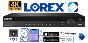 ⭐️ Lorex N883A64B NVR 16-Channel 4K Pro Series Network 4TB up to 2×10TB NEW ⭐️ - Picture 1 of 14
