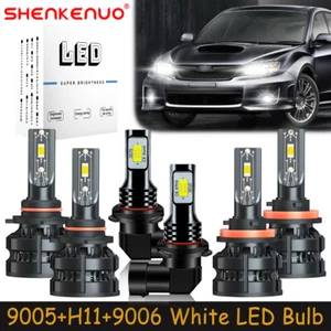 For Subaru Impreza 2008-2011 6X LED Headlights Bulbs High Low Beam Fog Light Z8 - Picture 1 of 21