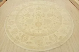 Anatolia Ziegler 10’4” x 10’3” Round Beige Wool Hand-Knotted Oriental Rug - Picture 1 of 12