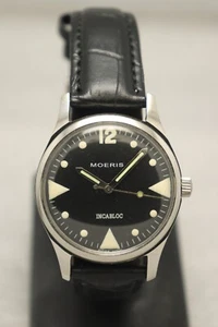 Used Moeris Incabloc Manual Winding Swiss Made Men's Watch. - Picture 1 of 6