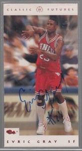 EVRIC GRAY 1993 Classic Futures #18 UNLV NJ Nets TTM/IP Signed Autographed