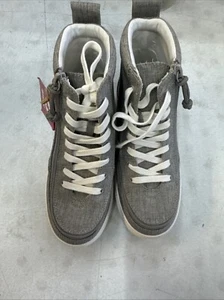 Billy klassische Spitzen-High-Tops grau/weiß große Kinder Größe 3M - Bild 1 von 4