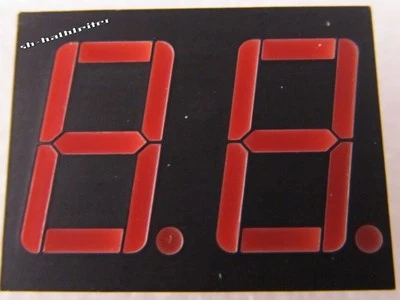 10 Stück - LTD6710R - LITEON - 2 Digit 14,2mm LED 7-Segment Anzeige ROT - 10pcs - Bild 1 von 2