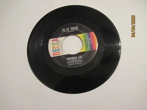 Brenda Lee: Is It True / Just Behind The Rainbow / 45 Rpm 1964 - Picture 1 of 2