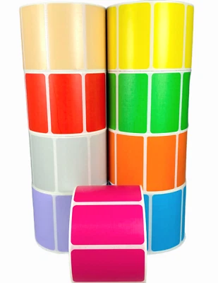 LAVENDER 2.25"x1.25" Direct Thermal Zebra Compatible Labels  | 6RLS, 1000/Roll - Image 1 of 3