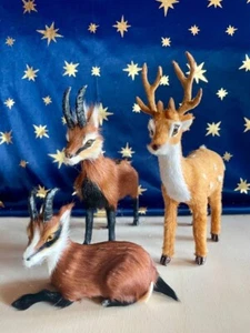 Ziegen und Reh passend zu Erzählfiguren Krippe Krippenfiguren - Bild 1 von 5