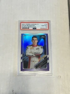 2021 TOPPS CHROME F1 - DAVID BECKMANN - PURPLE REFRACTOR - /399🔥PSA 10🔥 - Picture 1 of 2