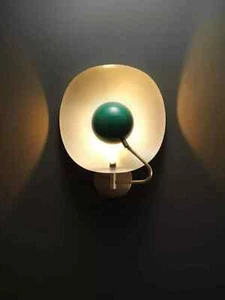 Vintage Brass Wall Lamp Mid Century Modern Handmade Wall Scone Light Fixture - Picture 1 of 6